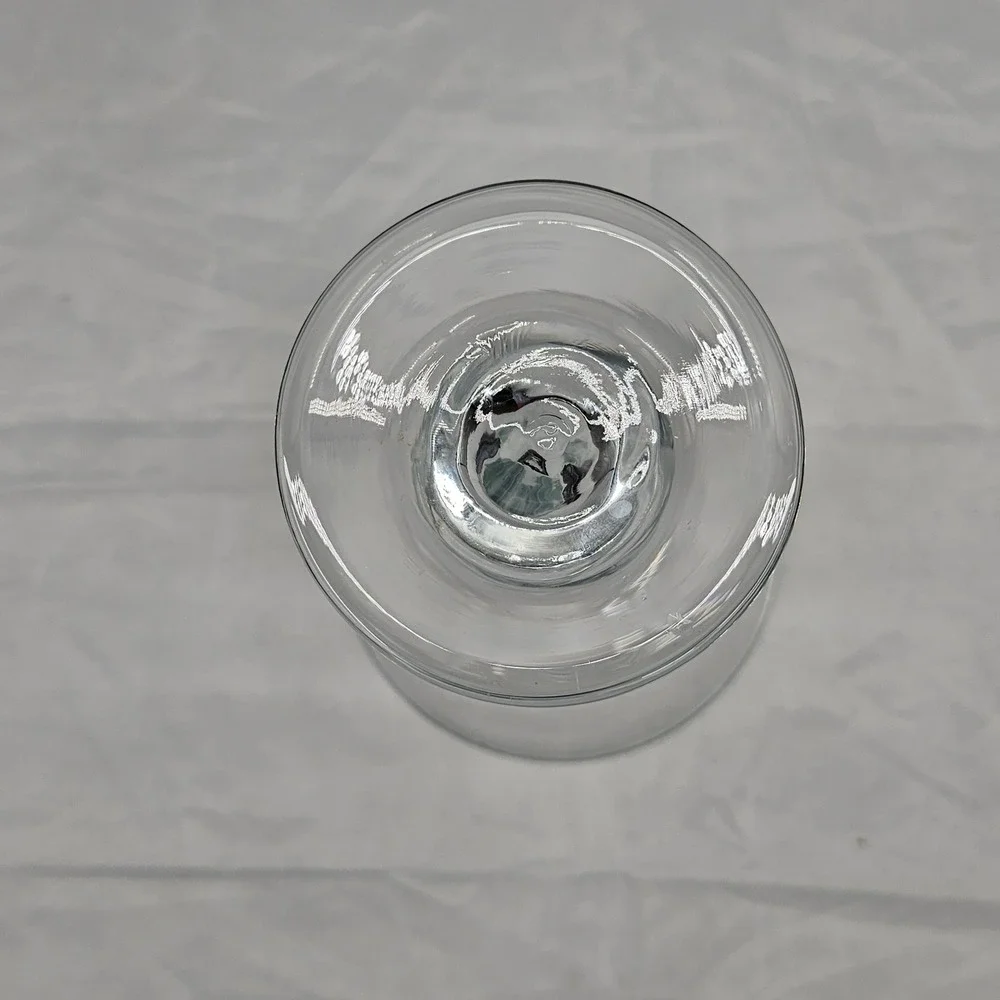 Libbey37799 Z-Stem Clear Martini Glass Modern Sculptural Barware 7 Inch